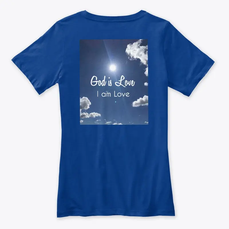 Womens V-Neck T-Shirt - God is Love